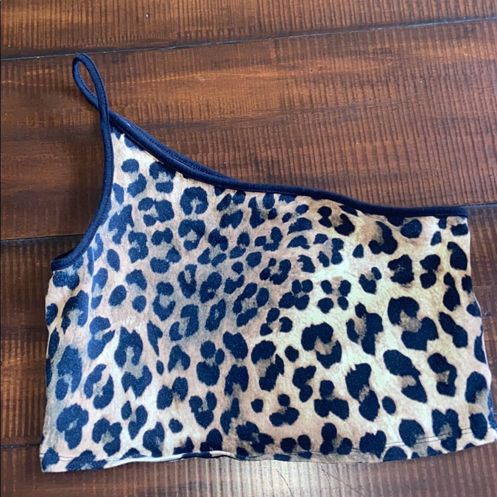 Forever 21 cheetah crop top, size S.